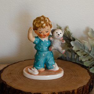 Goebel 1957 Boy with teddy bear Figurine "Sleepyhead"